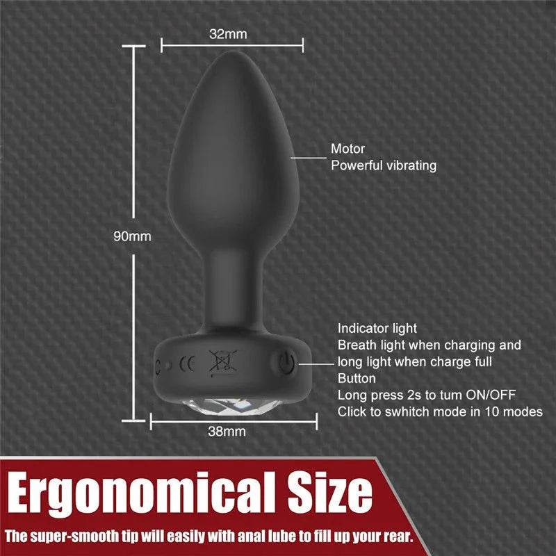 Vibrador Anal con Control por aplicación para hombres y mujeres - Sex Shop 502