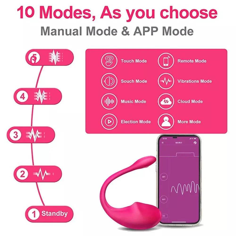 Vibrador con control Bluetooth - Sex Shop 502
