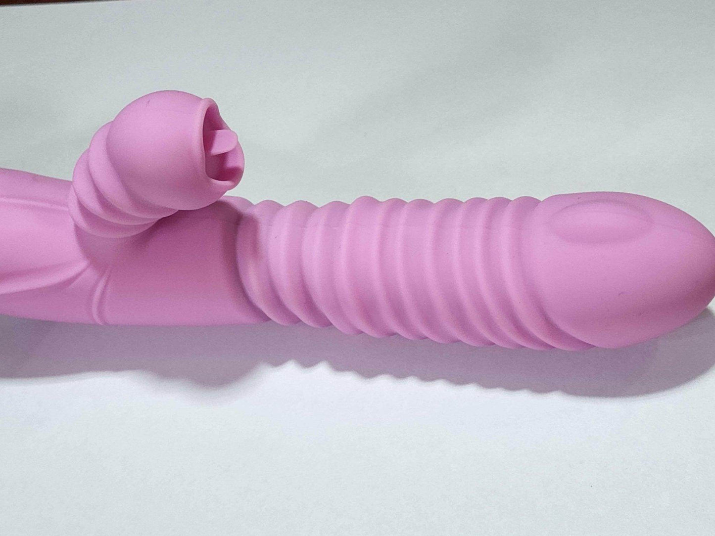 Vibrador con movimiento penetrante y estimulacion de clitoris - Sex Shop 502