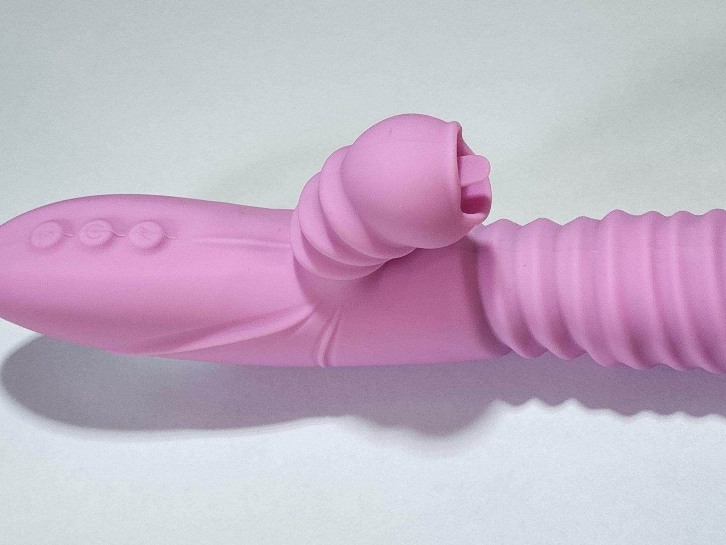 Vibrador con movimiento penetrante y estimulacion de clitoris - Sex Shop 502