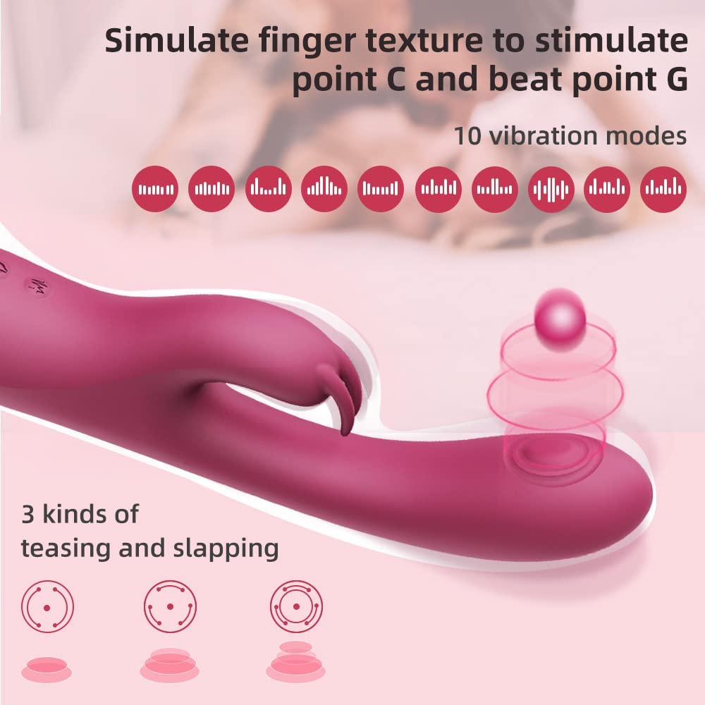 VIBRADOR ESTIMULADOR DE CLITORIS Y PUNTO G - Sex Shop 502