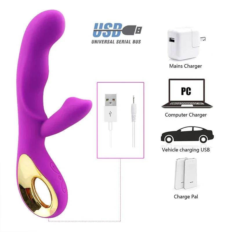 Vibrador, estimulador de clitoris y punto G - Sex Shop 502