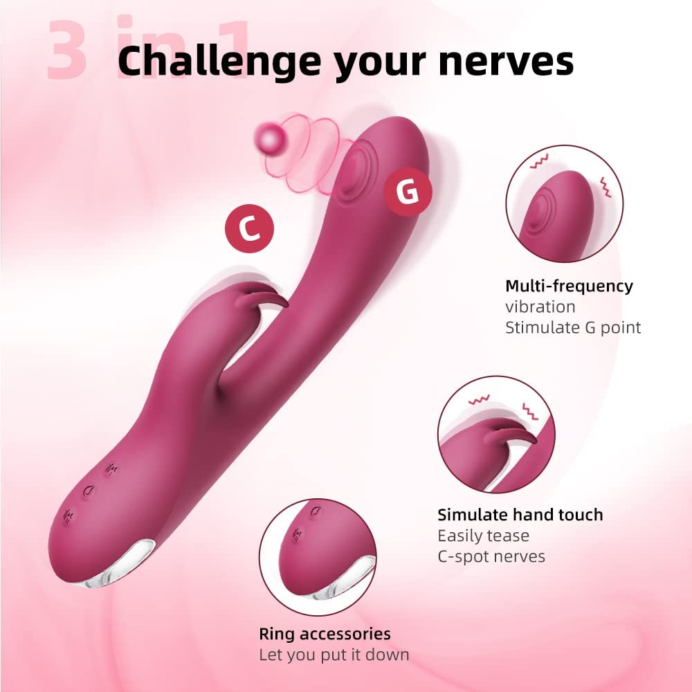 VIBRADOR ESTIMULADOR DE CLITORIS Y PUNTO G - Sex Shop 502