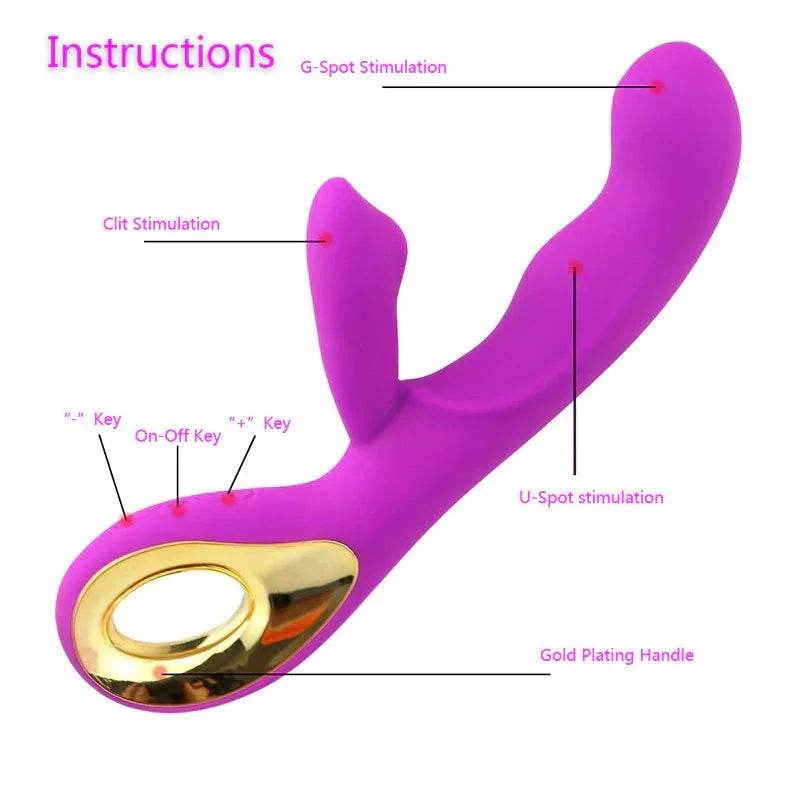Vibrador, estimulador de clitoris y punto G - Sex Shop 502