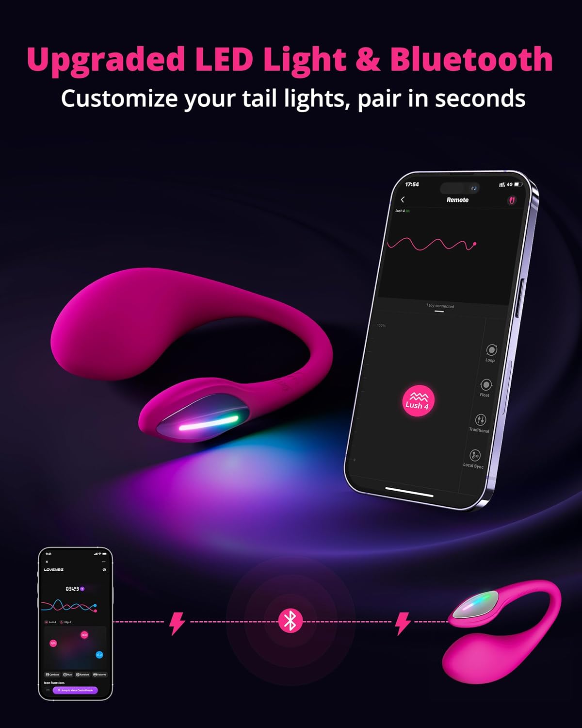 Vibrador Lush 4 Controlado por APP Global By Lovense - Sex Shop 502
