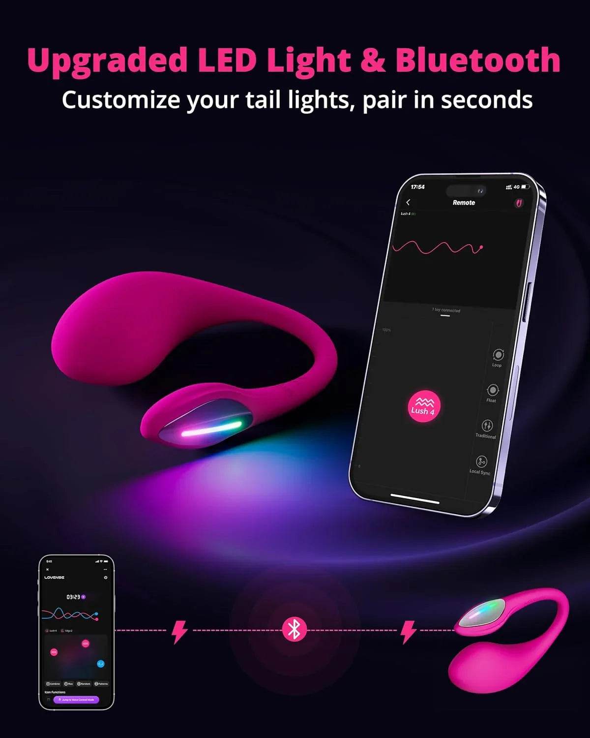 Vibrador Lush 4 Controlado por APP Global By Lovense - Sex Shop 502