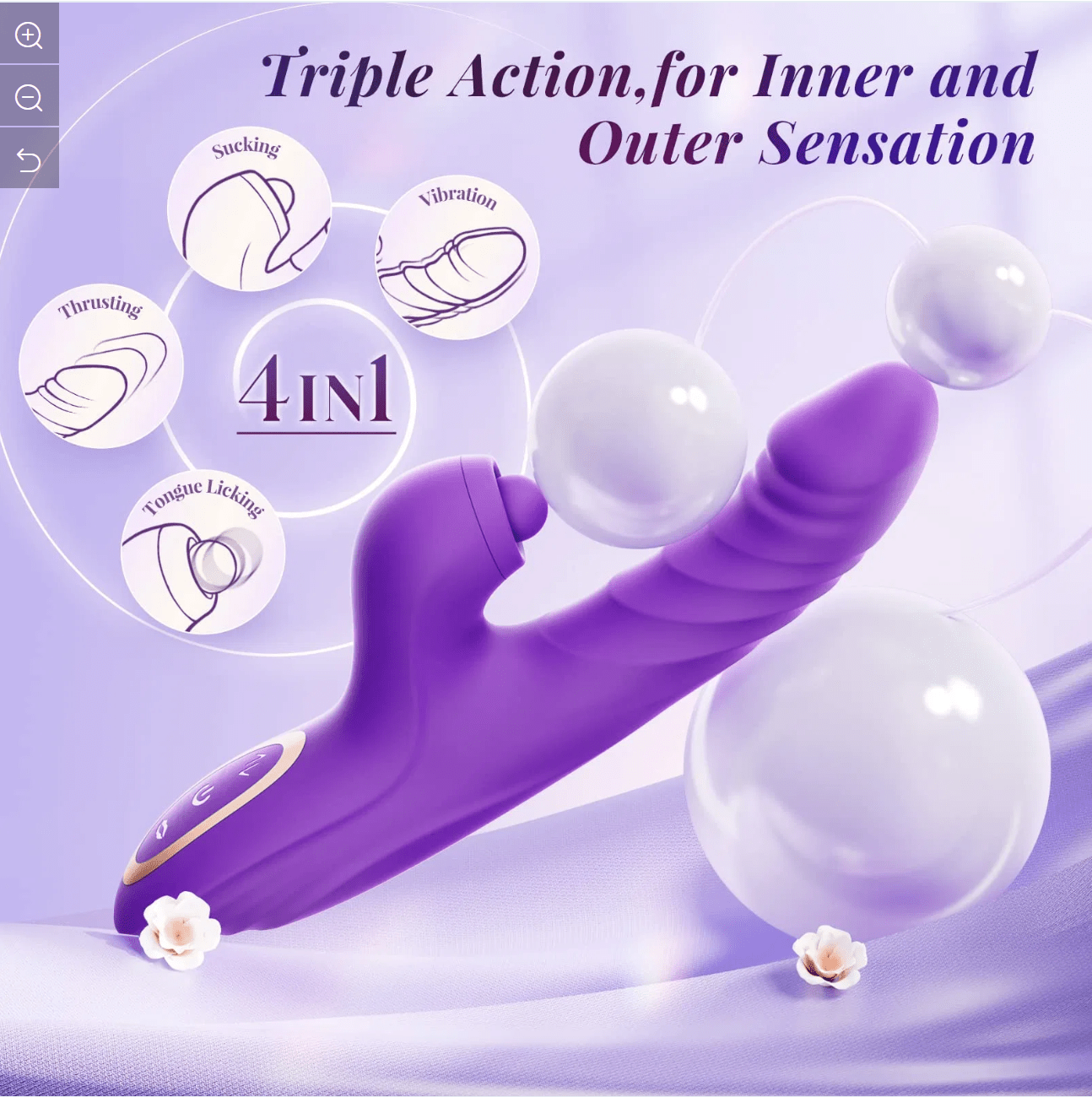 VIBRADOR MULTIFUNCIONAL DAPHNE 4 EN 1 - Sex Shop 502