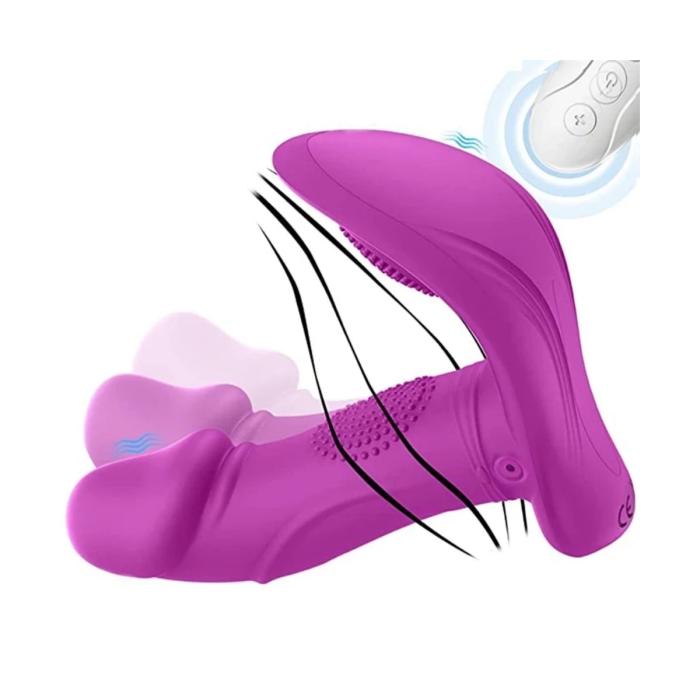 Vibrador Panty con Aleteo de Dedo + Control Remoto - Sex Shop 502