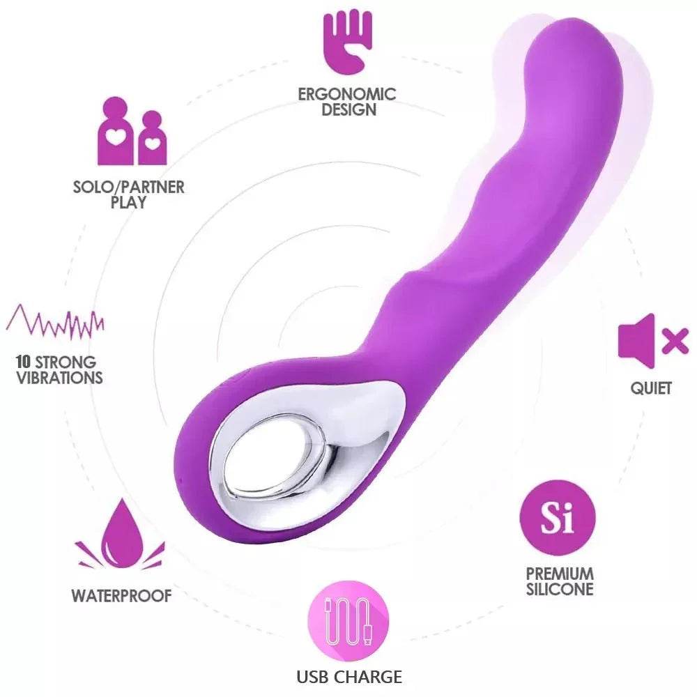 Vibrador y estimulador de punto G - Sex Shop 502