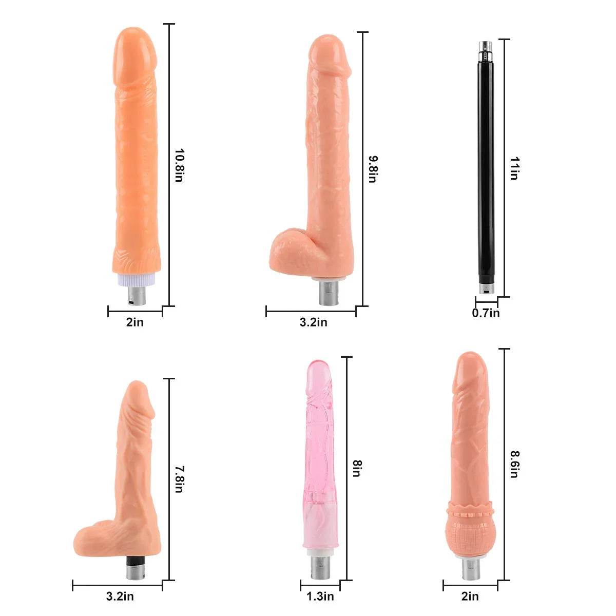MAQUINA SEXUAL 8 PIEZAS - Sex Shop 502