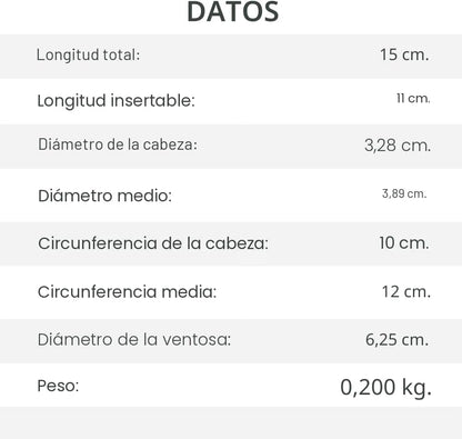 Consolador pequeño de 5 pulgadas para principiantes, silicona , con ventosa fuerte