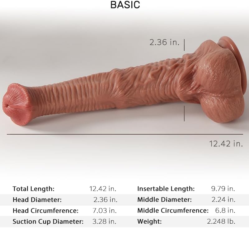 Consolador gigante de caballo de 12 pulgadas, masivo, largo, grueso, ancho, grande, consolador de monstruos animales, juguete sexual extraño