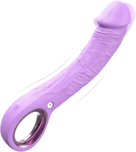 Vibrador de punto G de 7.8 pulgadas, consolador vibrador realista con 10 modos de vibración, vibrador de clítoris impermeable para adultos, vibrador de pene, juguete sexual femenino