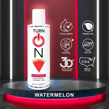 Lubricante personal a base de agua con sabor a sandía | Lubricante premium sin azúcar, seguro para condones, para hombres, mujeres y parejas