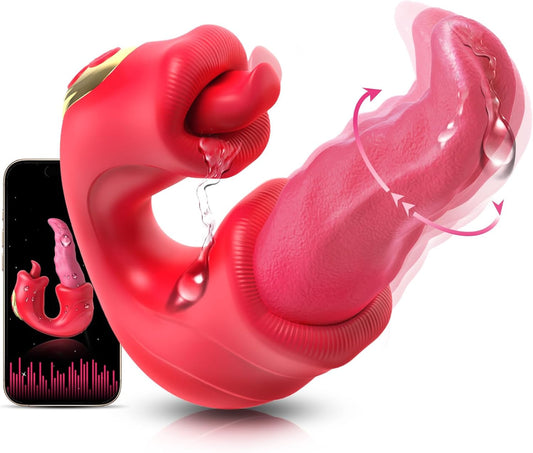 Vibrador de juguete sexual para adultos para mujeres, potente vibrador sexual con aplicación de vibrador remoto con 10 modos de oscilación y 10 modos de vibración, vibradores de punto G femenino