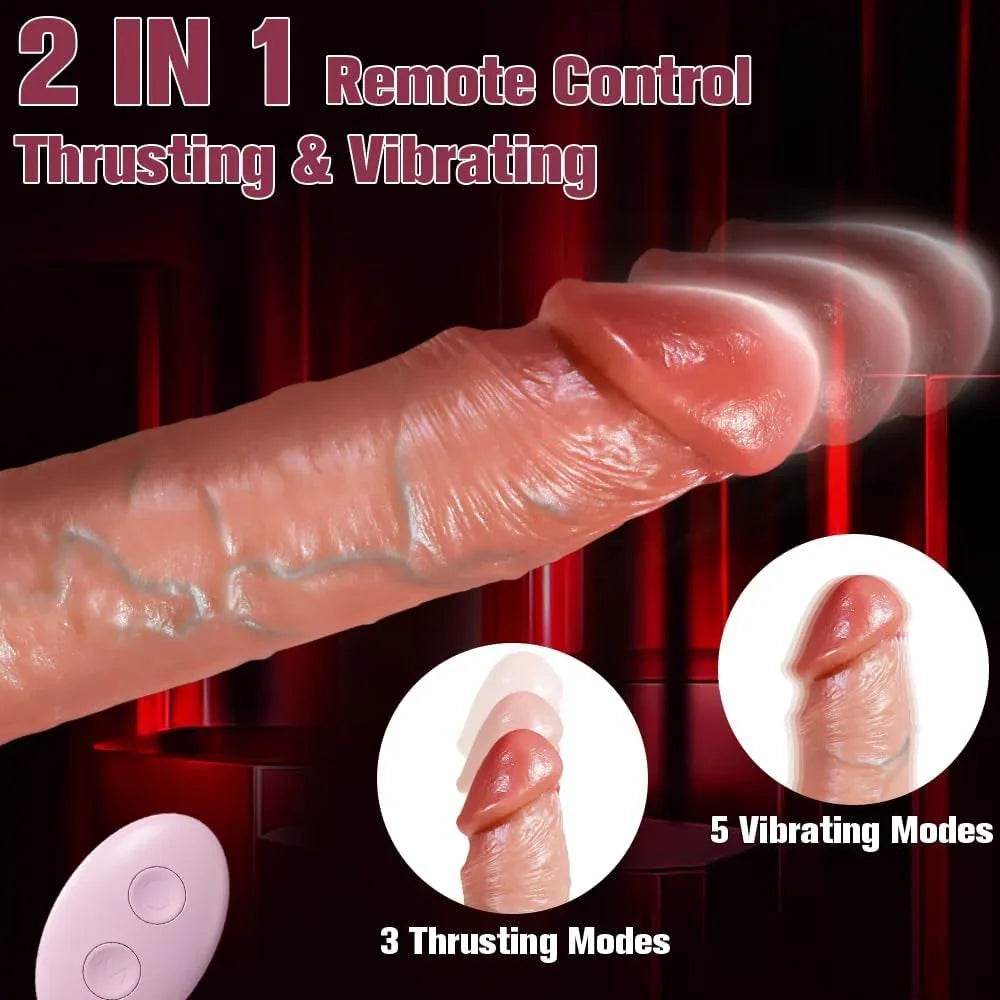 Juguetes sexuales - Vibrador de empuje - Vibrador de empuje de 8.7 pulgadas, juguetes para adultos, consoladores realistas juguetes sexuales para mujeres, consolador enorme para punto G, juguete - Sex Shop 502
