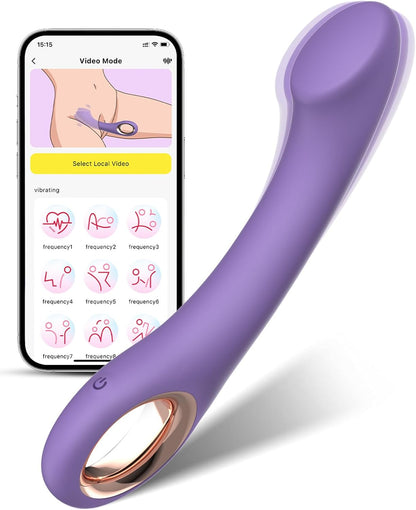 Vibrador de punto G y clítoris de la marca Sex Shop 502, curvo y ergonómico para estimulación anal y vaginal.