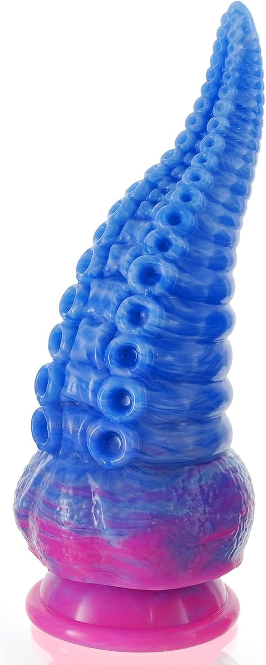 Tentacle - Consolador realista de 8.7 pulgadas, monstruo grande con ventosa fuerte, consolador de fantasía de silicona gruesa enorme, pulpo anal