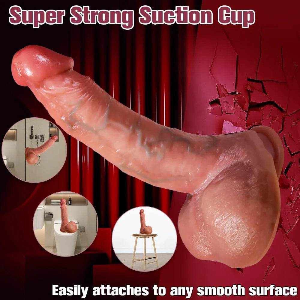Juguetes sexuales - Vibrador de empuje - Vibrador de empuje de 8.7 pulgadas, juguetes para adultos, consoladores realistas juguetes sexuales para mujeres, consolador enorme para punto G, juguete - Sex Shop 502