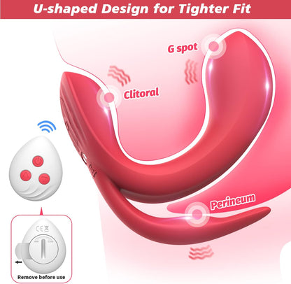 Vibrador portátil con 3 motores fuertes, vibrador de control remoto con modos de 10 x 10 x 10, vibrador de bragas, vibrador de punto G, estimulador de clítoris, vibrador femenino, vibrador de mariposa, juguetes sexuales para adultos para mujeres