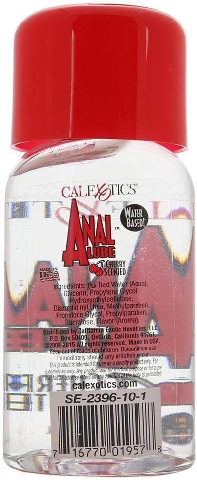 California Exotic Novelties Lubricante Anal - 6 oz Cereza