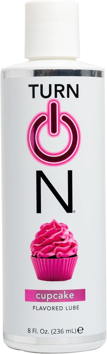 Lubricante personal a base de agua con sabor a cupcake | Lubricante premium sin azúcar y seguro para usar con condón para hombres, mujeres y parejas, 8 fl oz