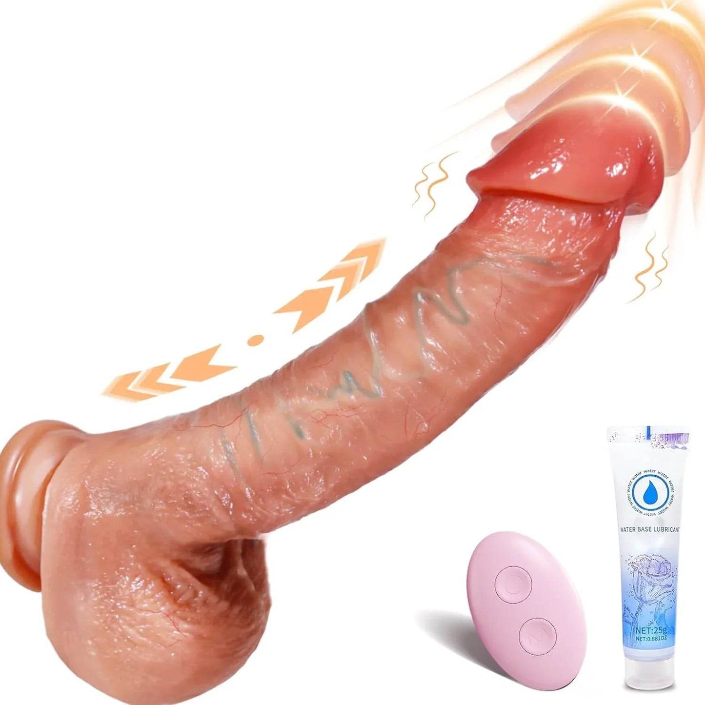 Juguetes sexuales - Vibrador de empuje - Vibrador de empuje de 8.7 pulgadas, juguetes para adultos, consoladores realistas juguetes sexuales para mujeres, consolador enorme para punto G, juguete - Sex Shop 502