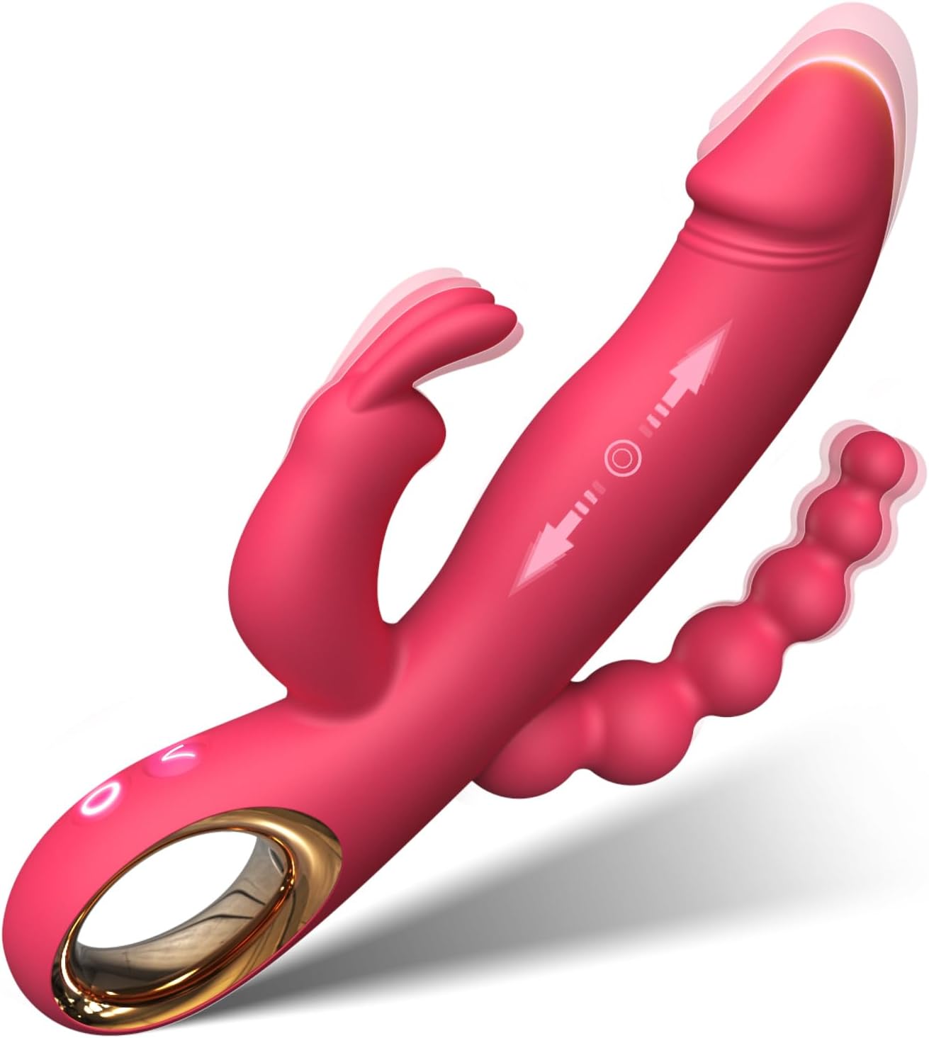 Consolador de empuje juguete sexual para mujeres, vibradores anales de punto G para adultos, juguetes sexuales con 10 potentes modos de empuje y vibración
