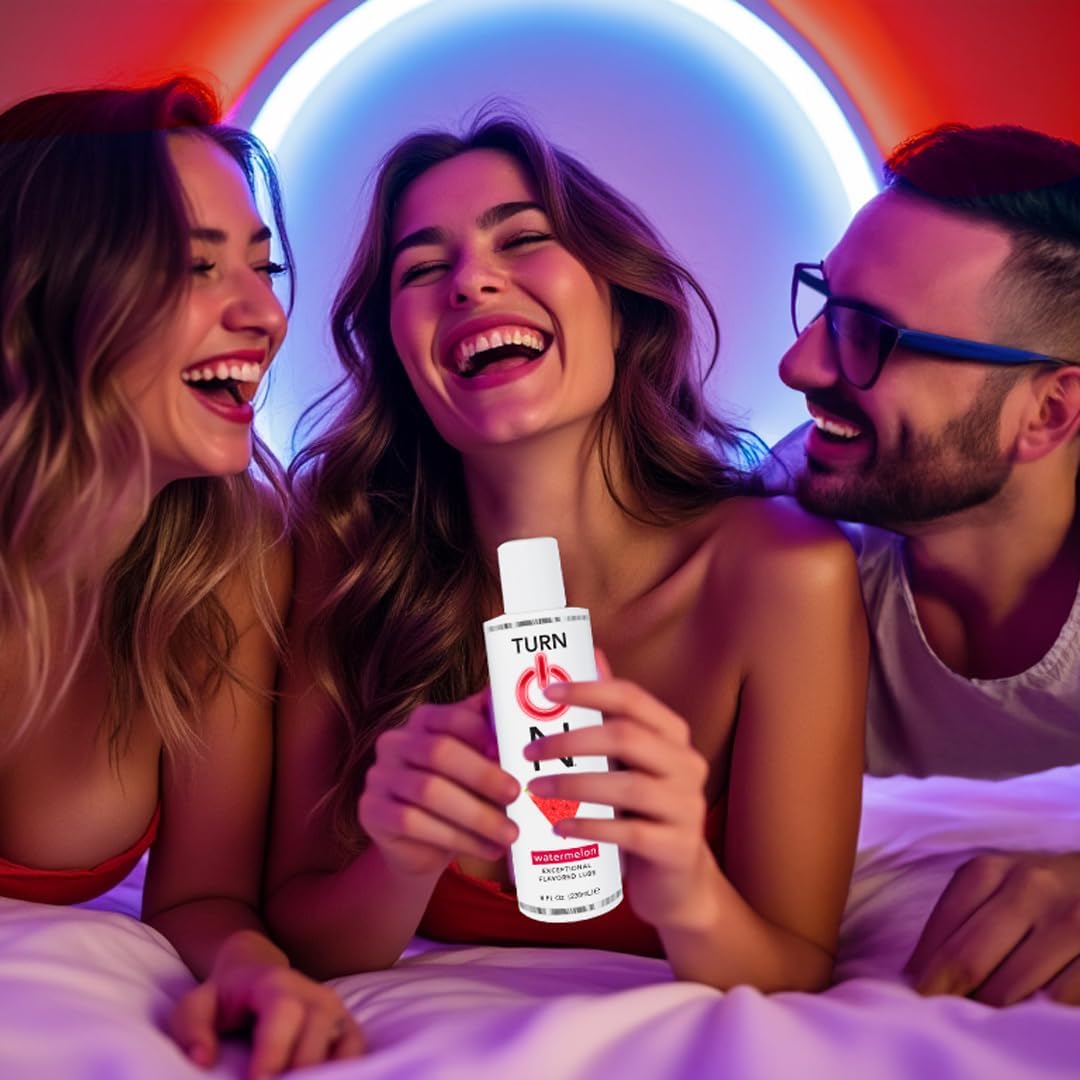 Lubricante personal a base de agua con sabor a sandía | Lubricante premium sin azúcar, seguro para condones, para hombres, mujeres y parejas