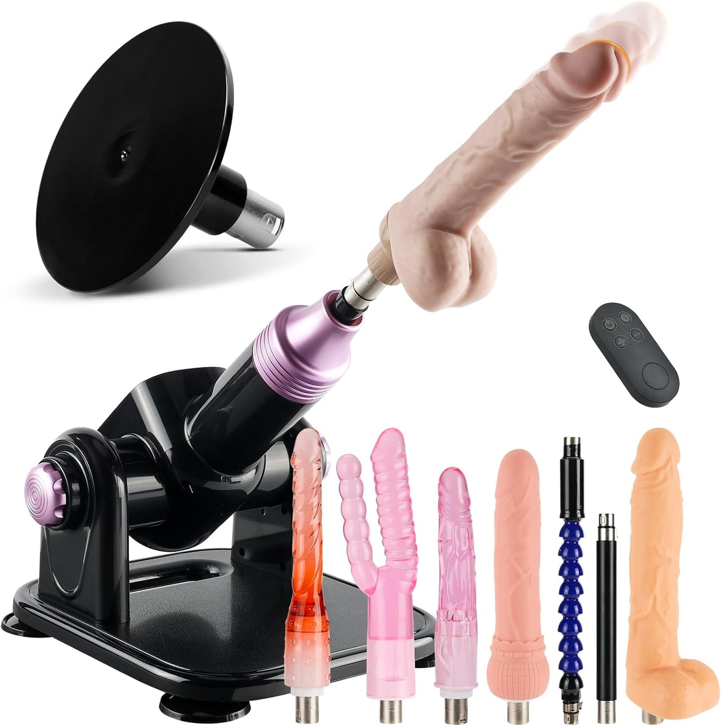Máquina sexual automática potente máquina  con 21 velocidades, control remoto inalámbrico y ángulo ajustable de 180°,