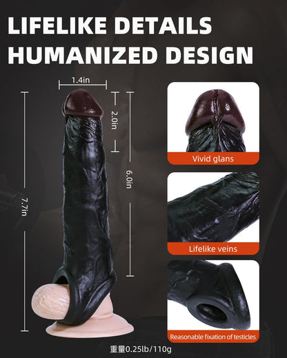 extensores de pene con 3 anillos elásticos para el pene para ampliar y prolongar para hombres y parejas