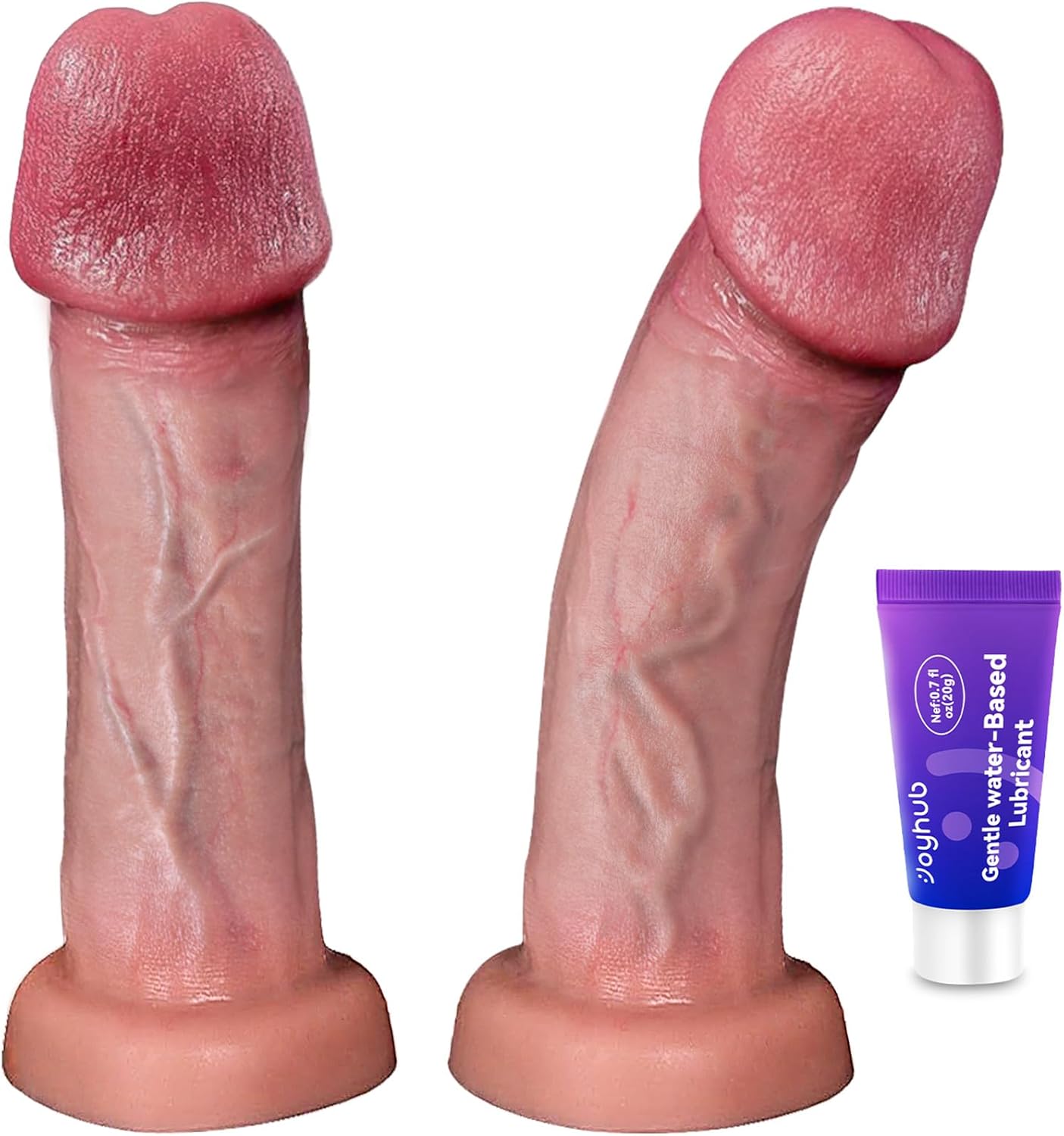 Consolador sexual realista de 7.1 pulgadas, consolador de silicona con ventosa - Sex Shop 502
