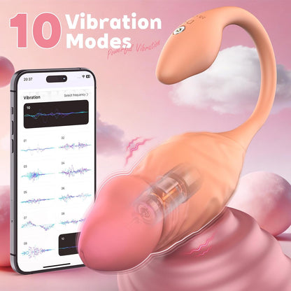 Rumpo  vibrador para mujeres, consolador pequeño, vibradores con 10 vibraciones, estimulador del punto G del clítoris, control de aplicación.