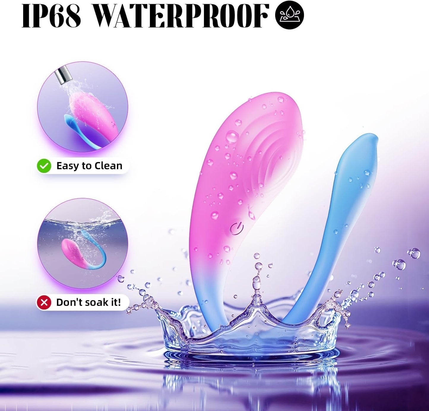Vibrador para parejas, juguetes sexuales para mujer, vibradores anales de punto G para clítoris con 9 modos de vibración intensos y control remoto de aplicación - Sex Shop 502