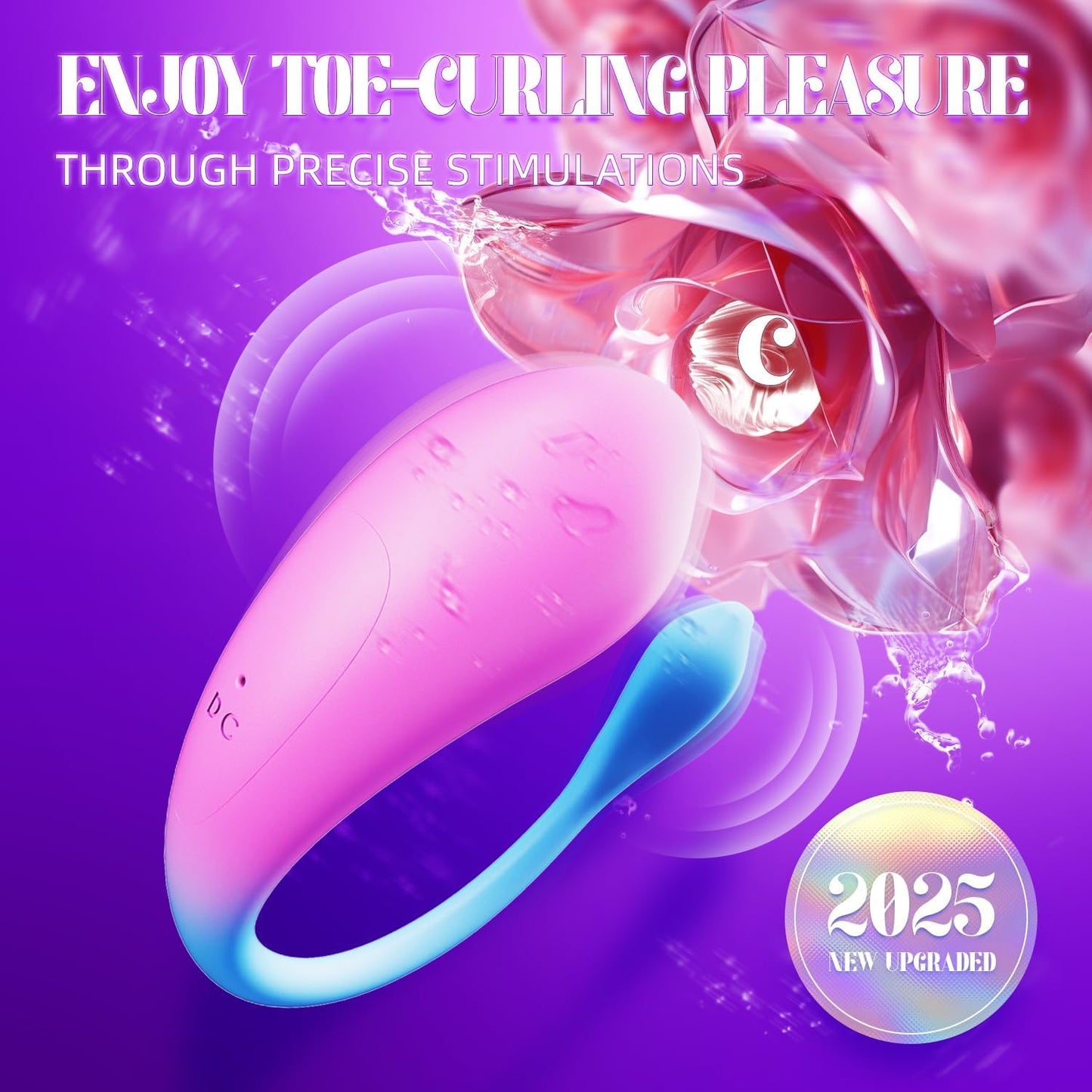 Vibrador para parejas, juguetes sexuales para mujer, vibradores anales de punto G para clítoris con 9 modos de vibración intensos y control remoto de aplicación - Sex Shop 502