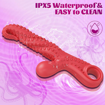 Consolador vibrador monstruo G Spot Vibrador, juguetes sexuales para parejas, pulpo, tentáculo, clítoris, vibrador con 9 modos potentes,