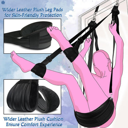 Columpio de sexo de puerta 2 en 1 y eslinga de muslo