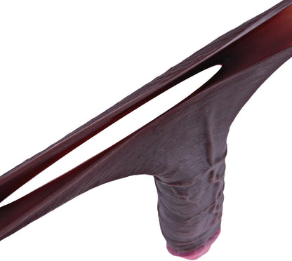 Funda de silicona realista para pene de 7.5 pulgadas con anillo, mejora la erección y ayuda a retrasar la eyaculación.
