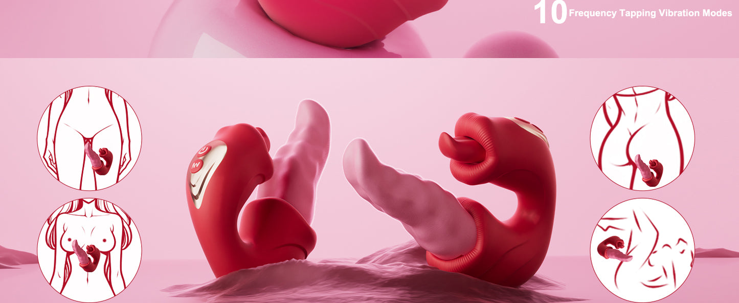 Vibrador de juguete sexual para adultos para mujeres, potente vibrador sexual con aplicación de vibrador remoto con 10 modos de oscilación y 10 modos de vibración, vibradores de punto G femenino