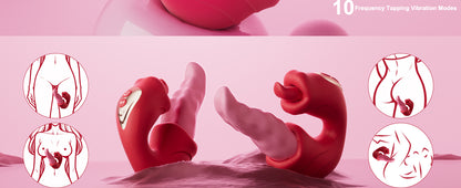 Vibrador de juguete sexual para adultos para mujeres, potente vibrador sexual con aplicación de vibrador remoto con 10 modos de oscilación y 10 modos de vibración, vibradores de punto G femenino
