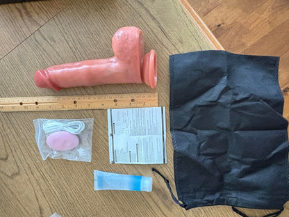 Consolador realista de 8.66 pulgadas con cuentas deslizantes, consolador de ventosa de 1.6 pulgadas de diámetro, 5 modos de vibración y 3 modos deslizantes para vagina anal punto G, juguetes sexuales - Sex Shop 502