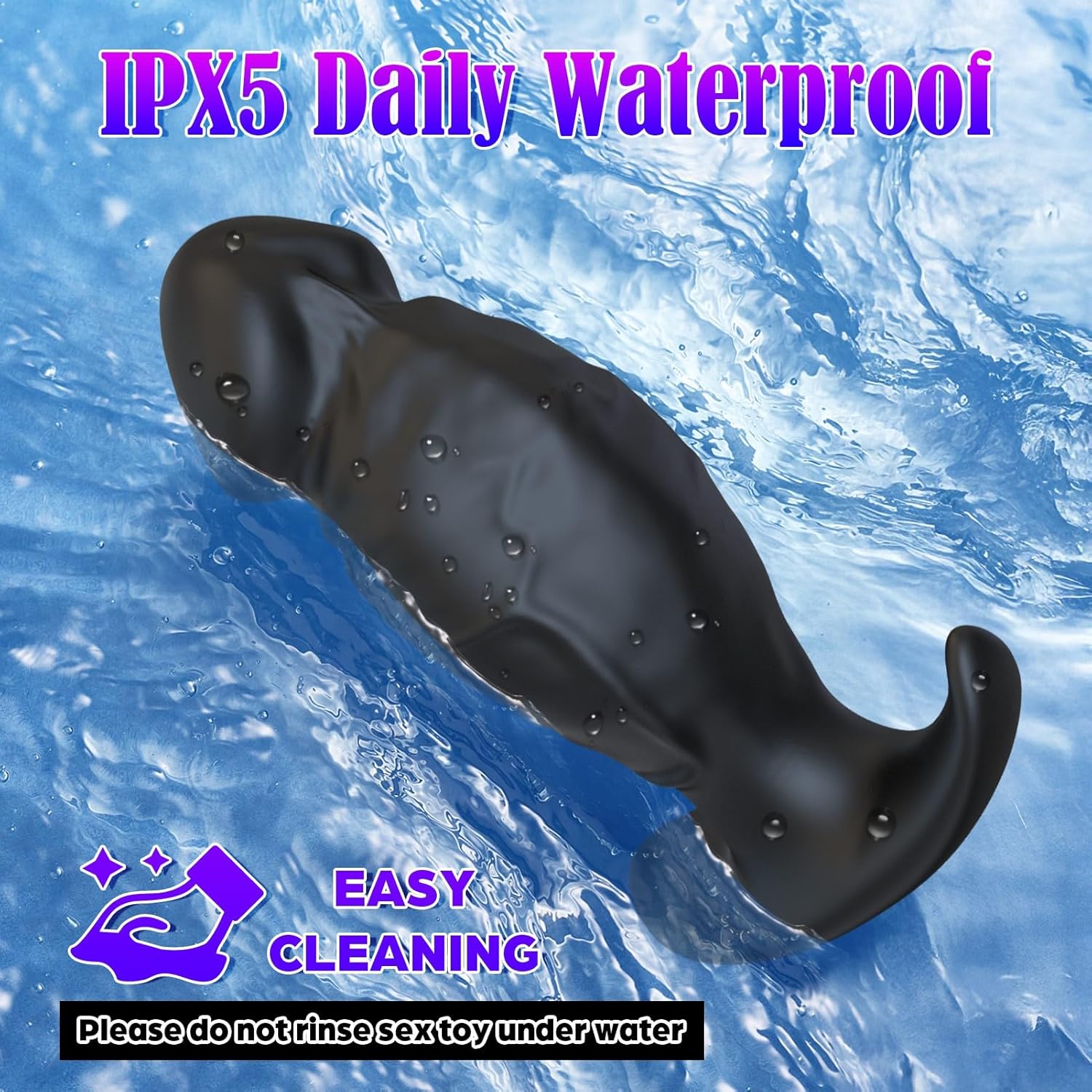Mtsige vibrador anal con dilatador de 360° de rotación y vibración con 10 frecuencias controladas por APP, juguetes sexuales anales de silicona - Sex Shop 502