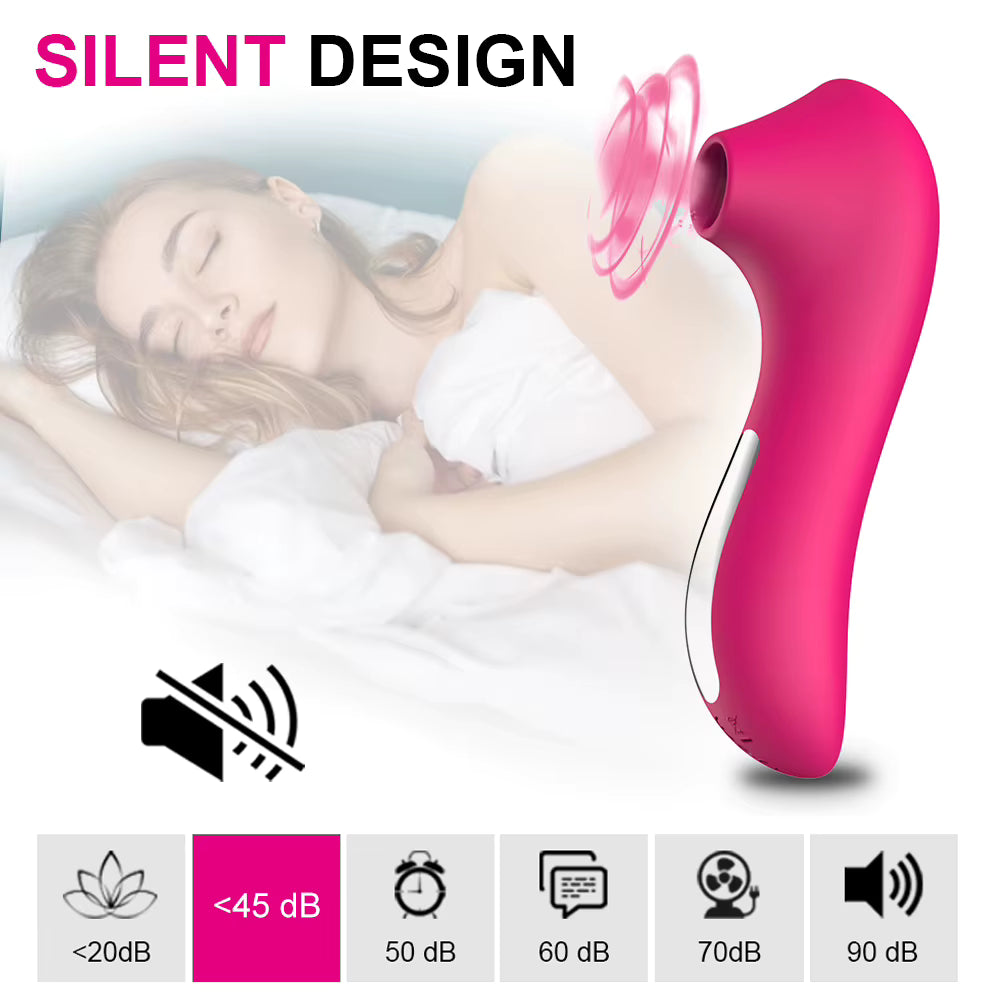 Succionador de clítoris femenino, vibrador de succión de Vagina, estimulador de vacío de pezón