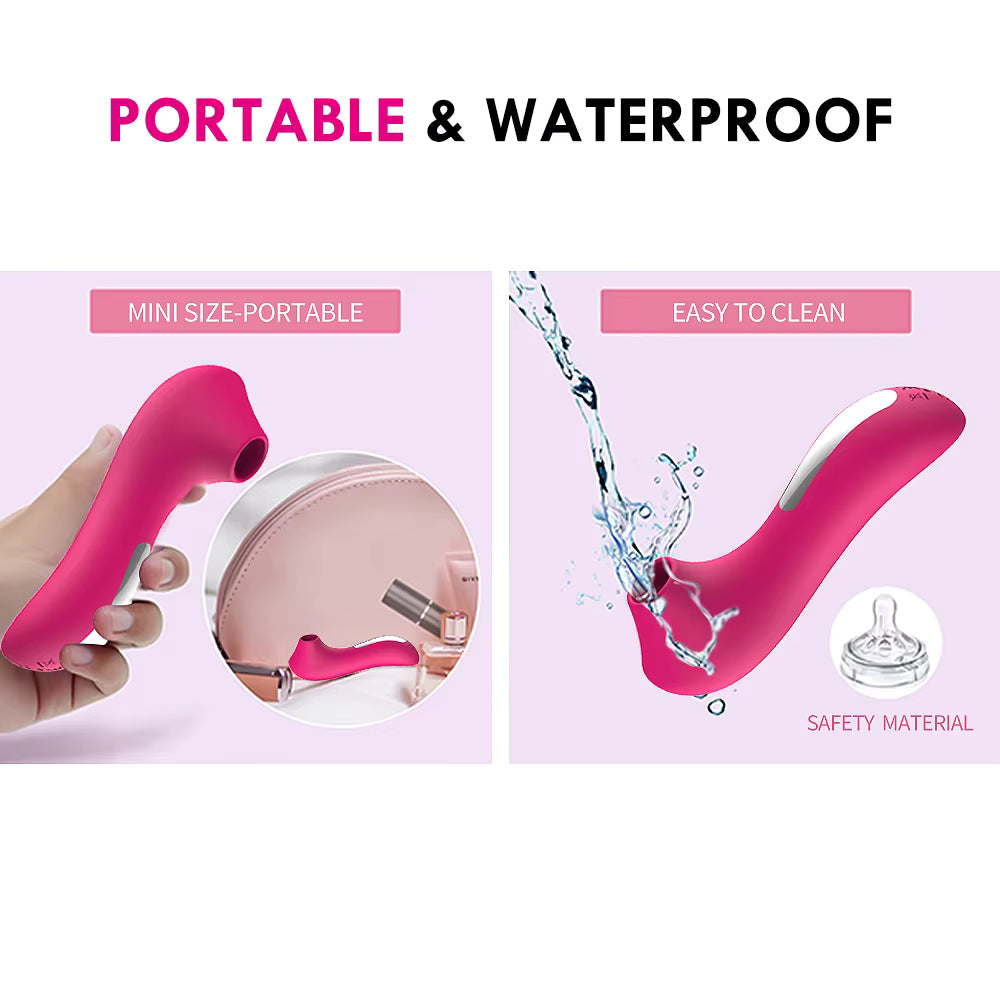Succionador de clítoris femenino, vibrador de succión de Vagina, estimulador de vacío de pezón