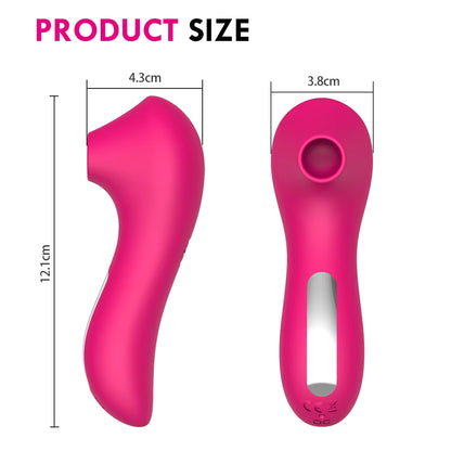 Succionador de clítoris femenino, vibrador de succión de Vagina, estimulador de vacío de pezón
