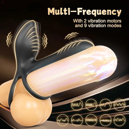 Anillo vibratorio para pene con Control por aplicación