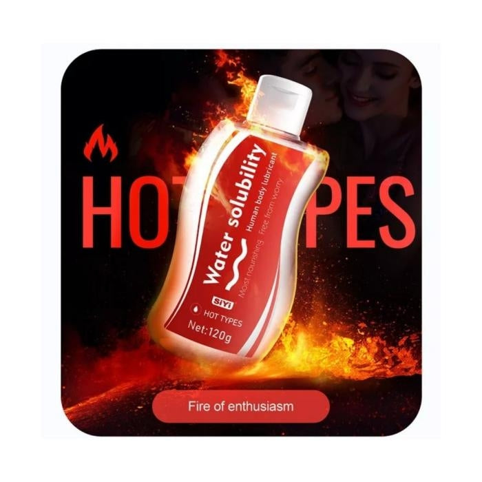 Lubricante a Base de Agua - Efecto Caliente, 120ml - Sex Shop 502