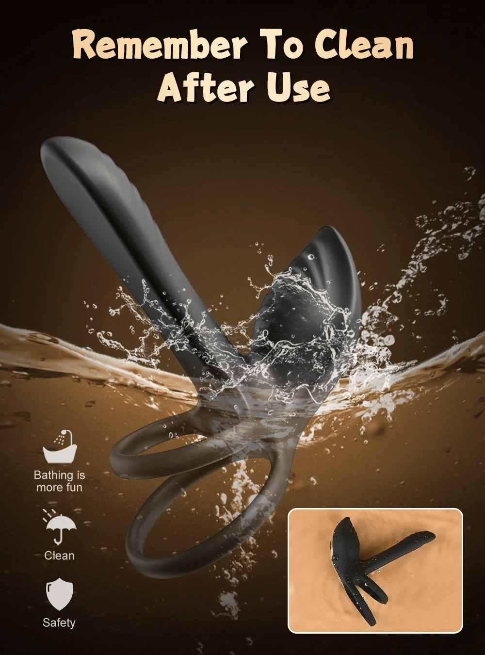 Anillo vibratorio para pene con Control por aplicación