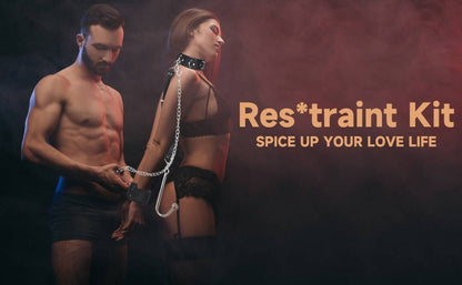 Arnés de gancho Anal BDSM para adultos, collar de Bondage, esposas, Kit de Bondage esclavo, juegos sexuales, cuero ajustable, tapón Anal de Metal, coqueteo - Sex Shop 502