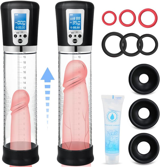 Bomba de vacío eléctrica para pene con 4 intensidades de succión, bomba de extensión automática recargable de alto vacío para agrandar el pene - Sex Shop 502